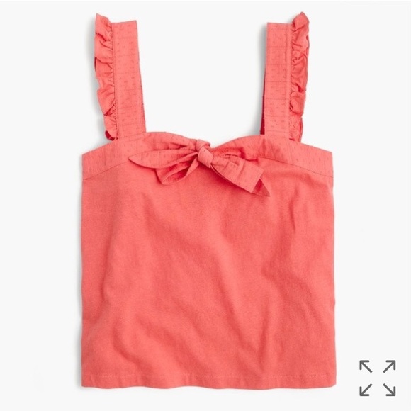 J. Crew bow top with embroidered trim - Picture 2 of 8
